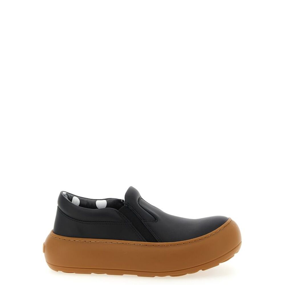 Moschino Black Leather Chunky Women's Sneakers